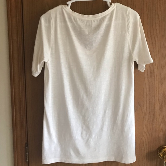 Loft Embroidered Tee Shirt - size Medium - Picture 3 of 3